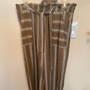 Ladies xhilaration striped cotton pants